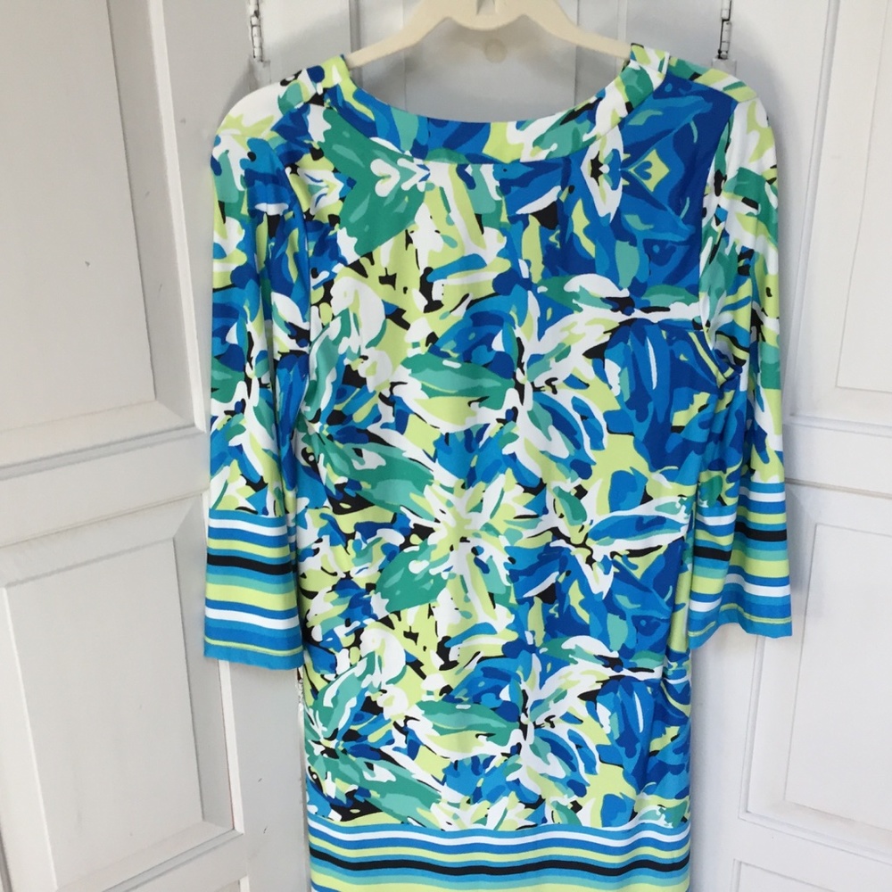 Sandiva Blue & Green Dress Coverup - Picture 12 of 14